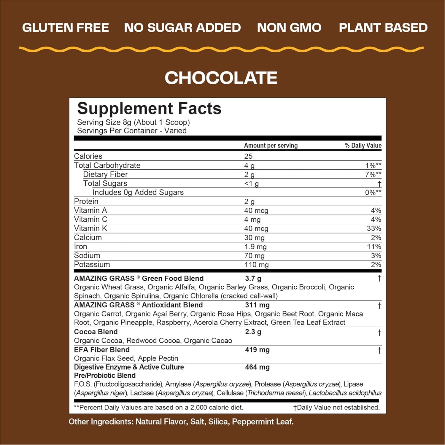 Amazing Grass Greens Superfood Antioxidant: Greens Powder with Organic Spirulina, Beet Root Powder, Elderberry Probiotics, Sweet Berry, 60 Servings (Packaging May Vary)