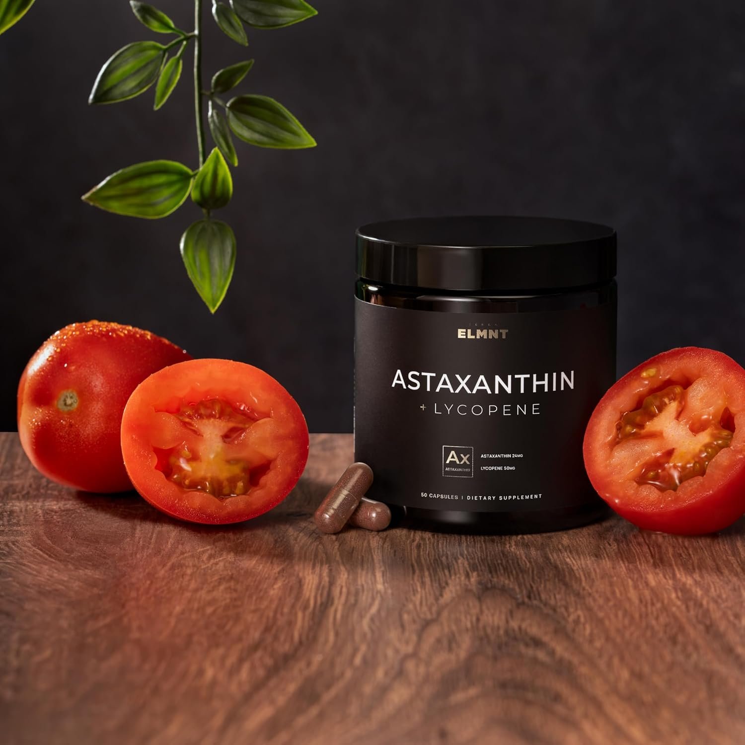 Astaxanthin 24mg + Lycopene 50mg Clinical Strength Carotenoids Skin Supplement w. 100% Natural Astaxanthin from MicroAlgae - Best Astaxanthin Supplements for Skin Health Pigmentation - Astaxantina