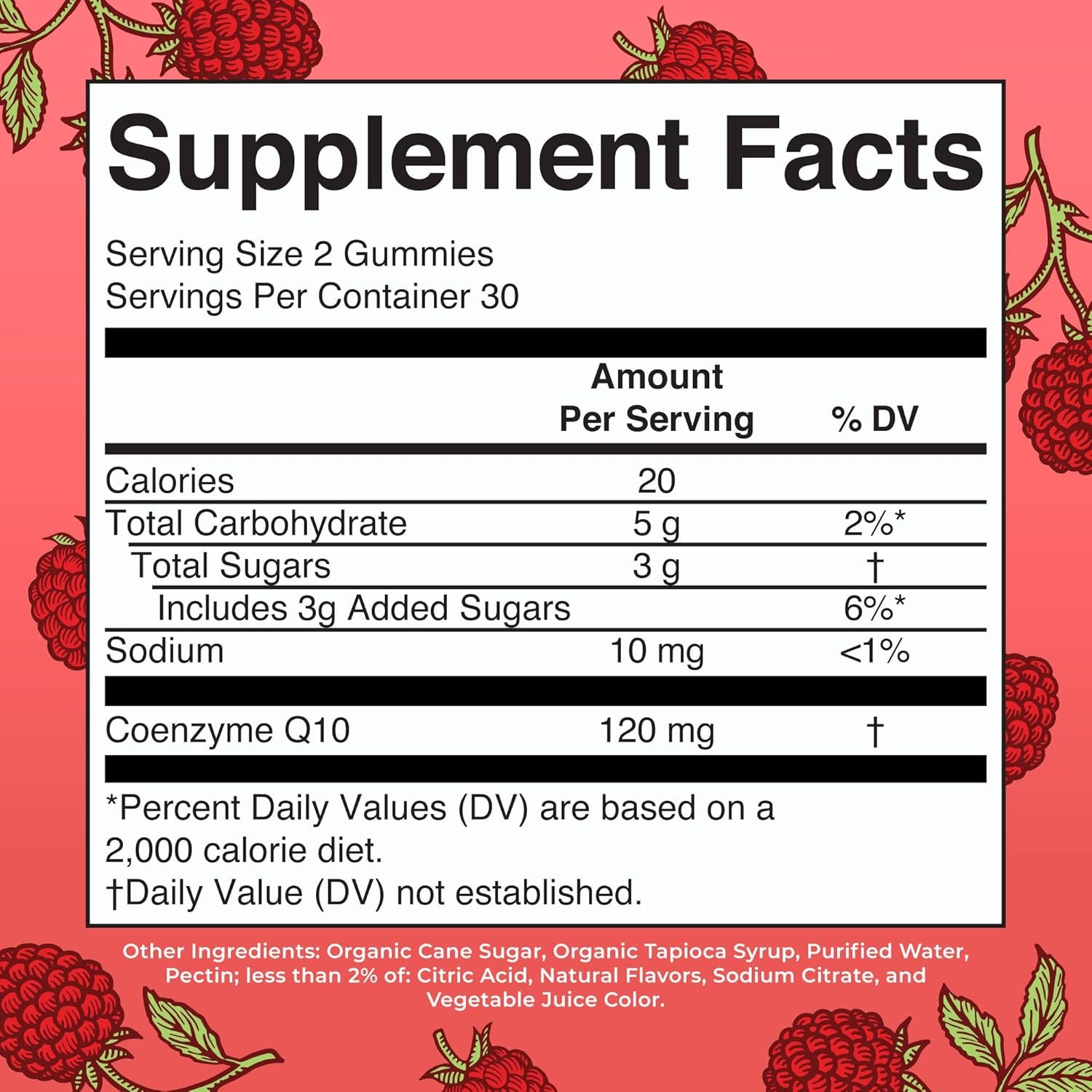 CoQ10 Gummies by MaryRuths | Coenzyme Q10 | Gummy Supplements for Heart Health Cellular Health | Antioxidant | CoQ10 120 mg | Vegan | Non-GMO | Gluten Free | 60 Count | 1 Month Supply