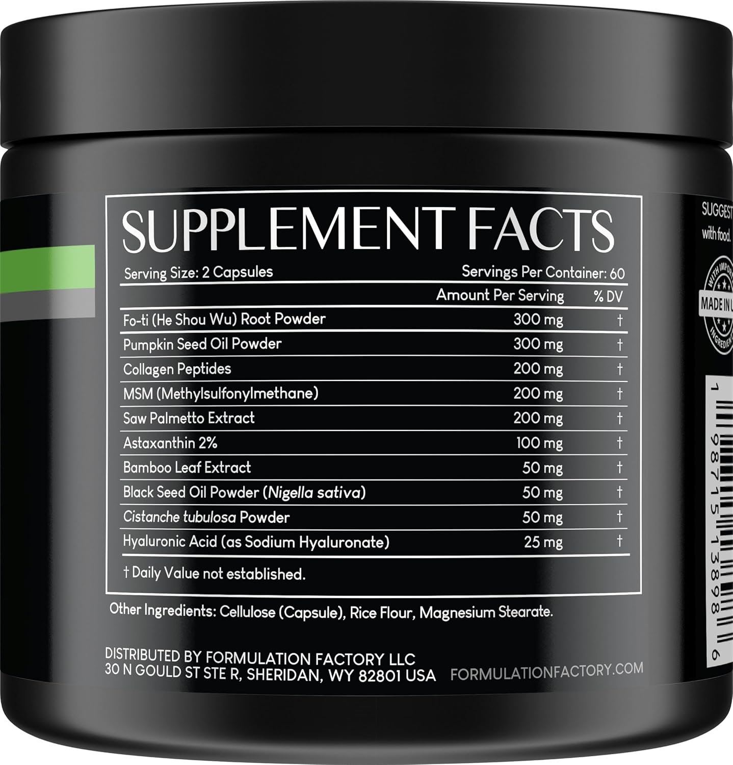 Crown of Glory 10 in 1 Hair Growth Maximizer, DHT Blocker Supplement, Saw Palmetto, Fo-Ti, Collagen, Pumpkin Seed Oil More, Supports Thicker, Stronger Hair Scalp Health (120 Capsules - 2 Months)
