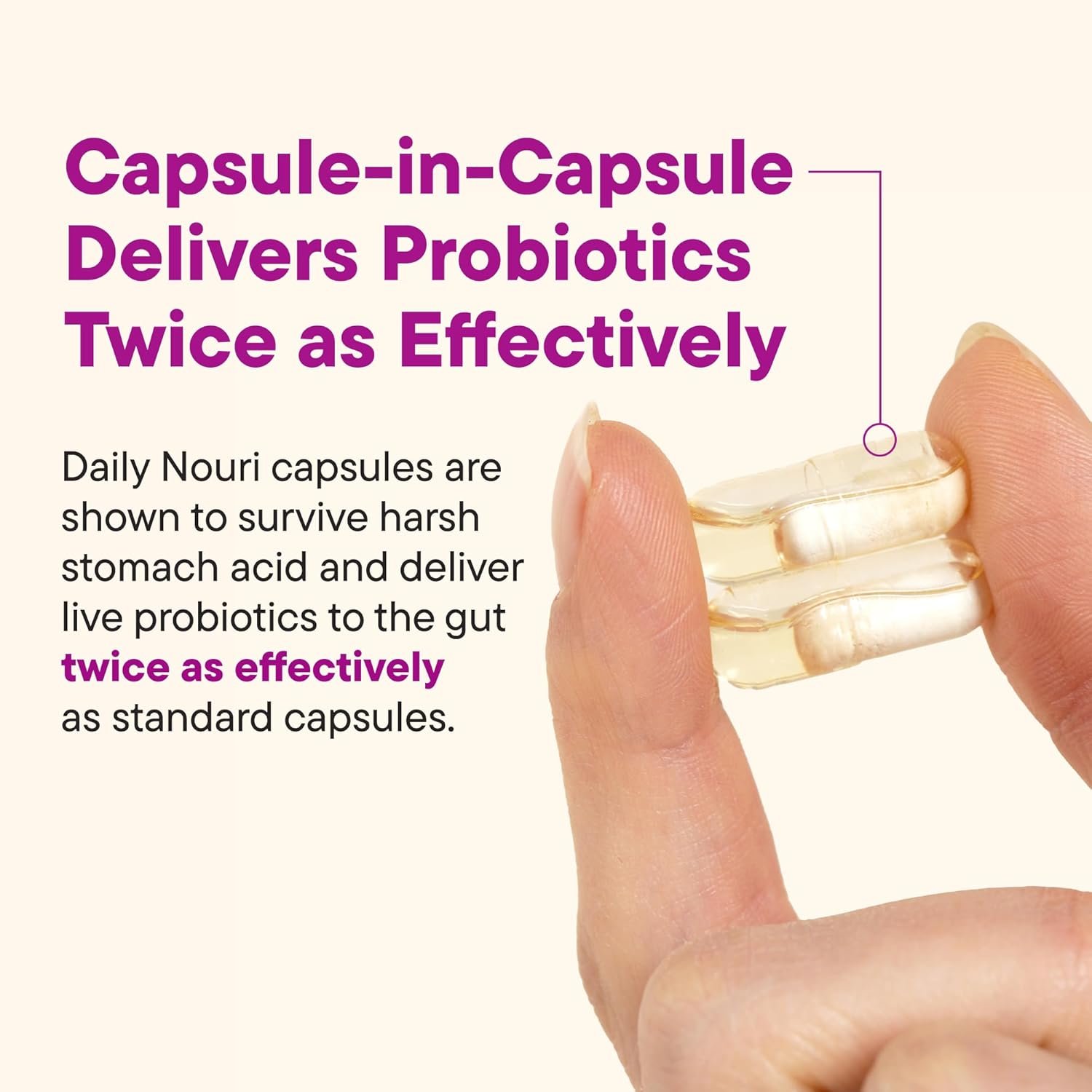 Daily Nouri Hormone Balance Probiotic for Women | Capsules for PCOS, Vaginal pH, Yeast Balance, Skin Health, Digestion Immunity-7 Probiotic Strains-Vegan Ahiflower Omega Oil | 30-Day Supply
