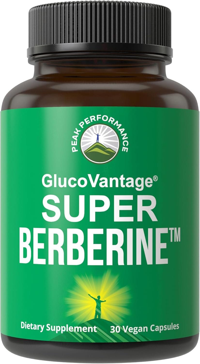 Dihydroberberine Super Berberine Supplement - GlucoVantage® 200mg Now 5X More Effective Than Regular Berberine HCL Powder Capsules. Metabolism Support Keto Friendly Plus Vegan Extract Pills