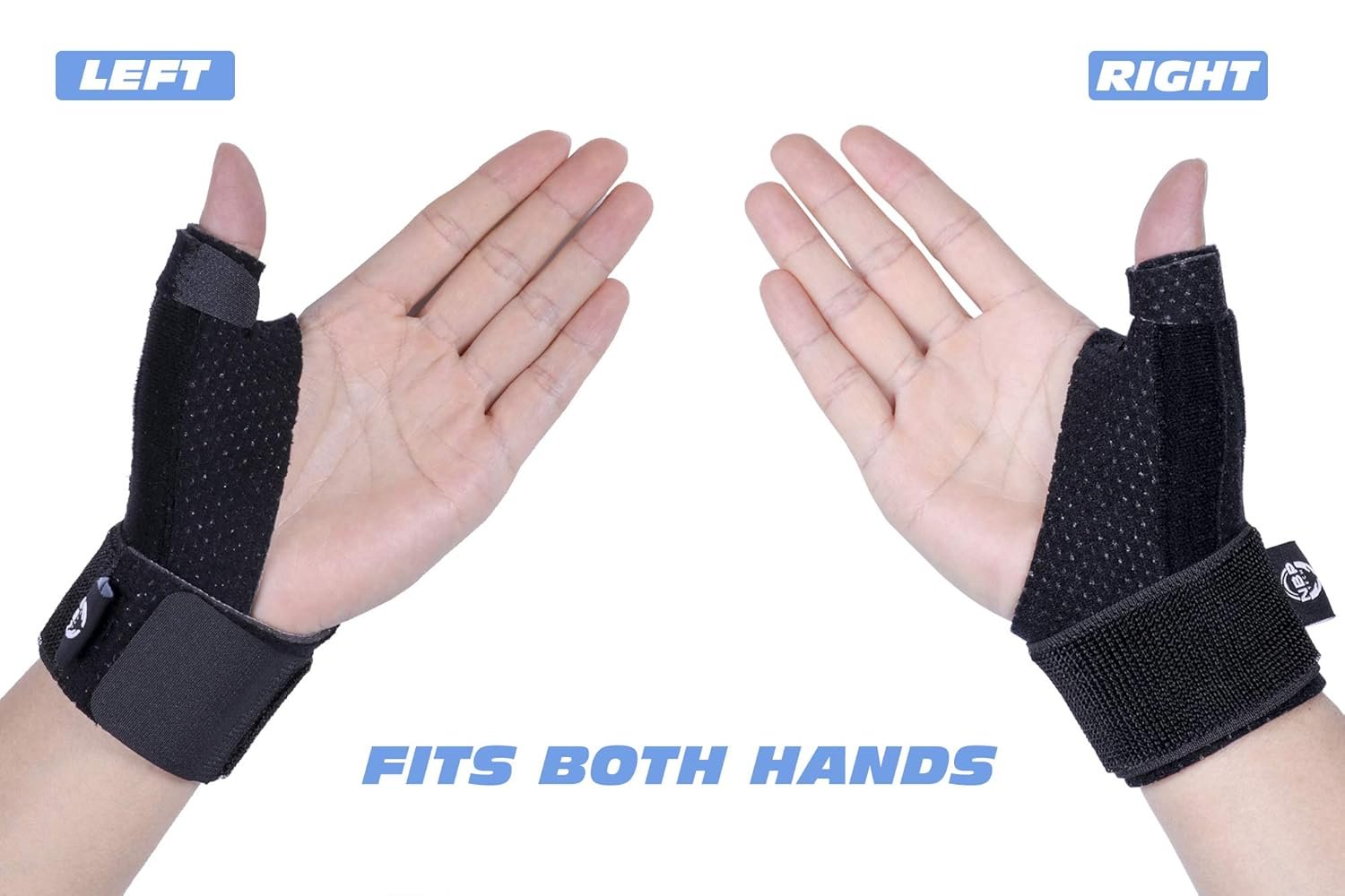 Dr.Welland Reversible Thumb Wrist Stabilizer splint for BlackBerry Thumb, Trigger Finger, Pain Relief, Arthritis, Tendonitis, Sprained and Carpal Tunnel Supporting, Lightweight and Breathable S/M