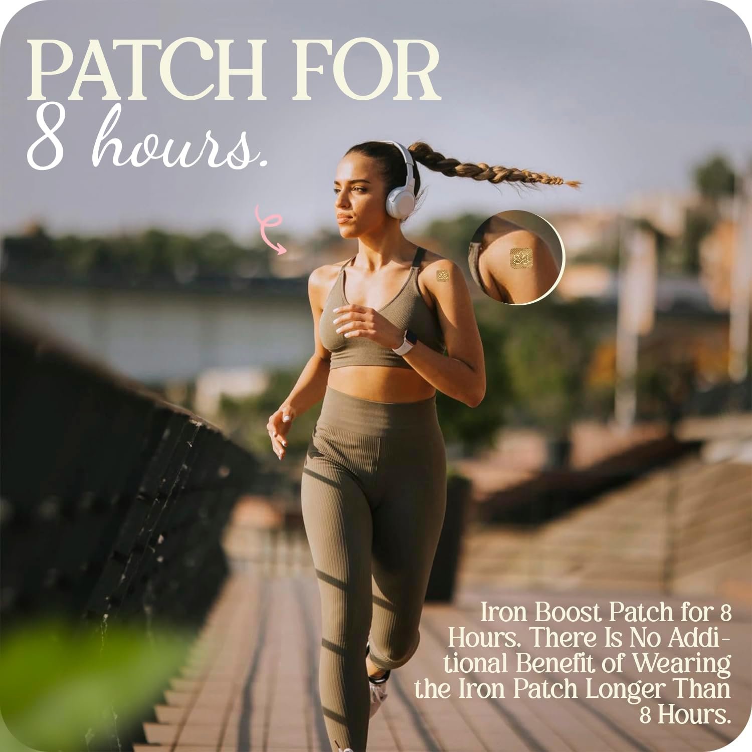 Fe Iron Strength Topical Patch - Transdermal Iron Plus Patch for Deficiency Support, Blood Levels, Energy, and Enhances Vitality - 30 Patches
