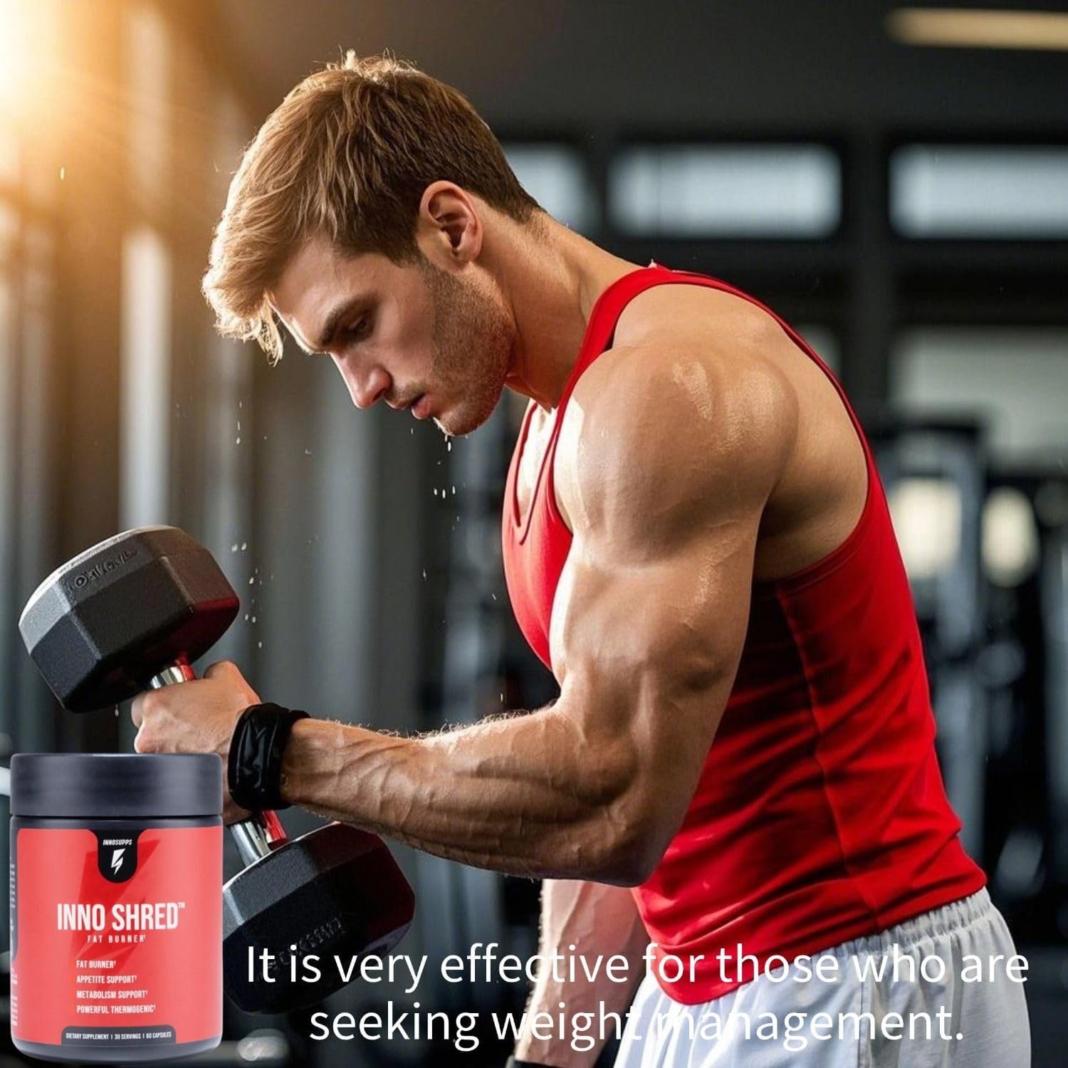 𝐼𝑛𝑛𝑜 𝑆ℎ𝑟𝑒𝑑 𝐹𝑎𝑡 𝐵𝑢𝑟𝑛𝑒𝑟 for Men and Women with Grains of Paradise -Organic Caffeine- Green Tea Extract