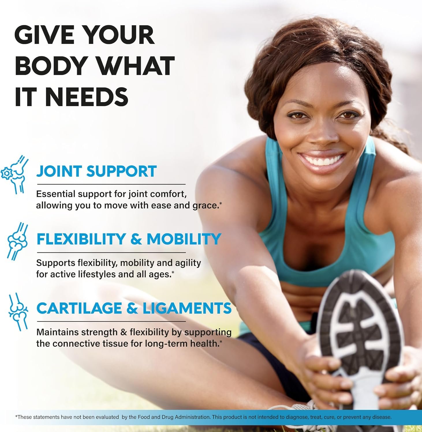 Glucosamine Chondroitin MSM Collagen | FSA HSA Eligible | Joint Support Supplement 2800 mg | Made in USA | FSA Approved Product Items | Flexibility Nutritional Vitamins | For Men Women, 120 Capsules