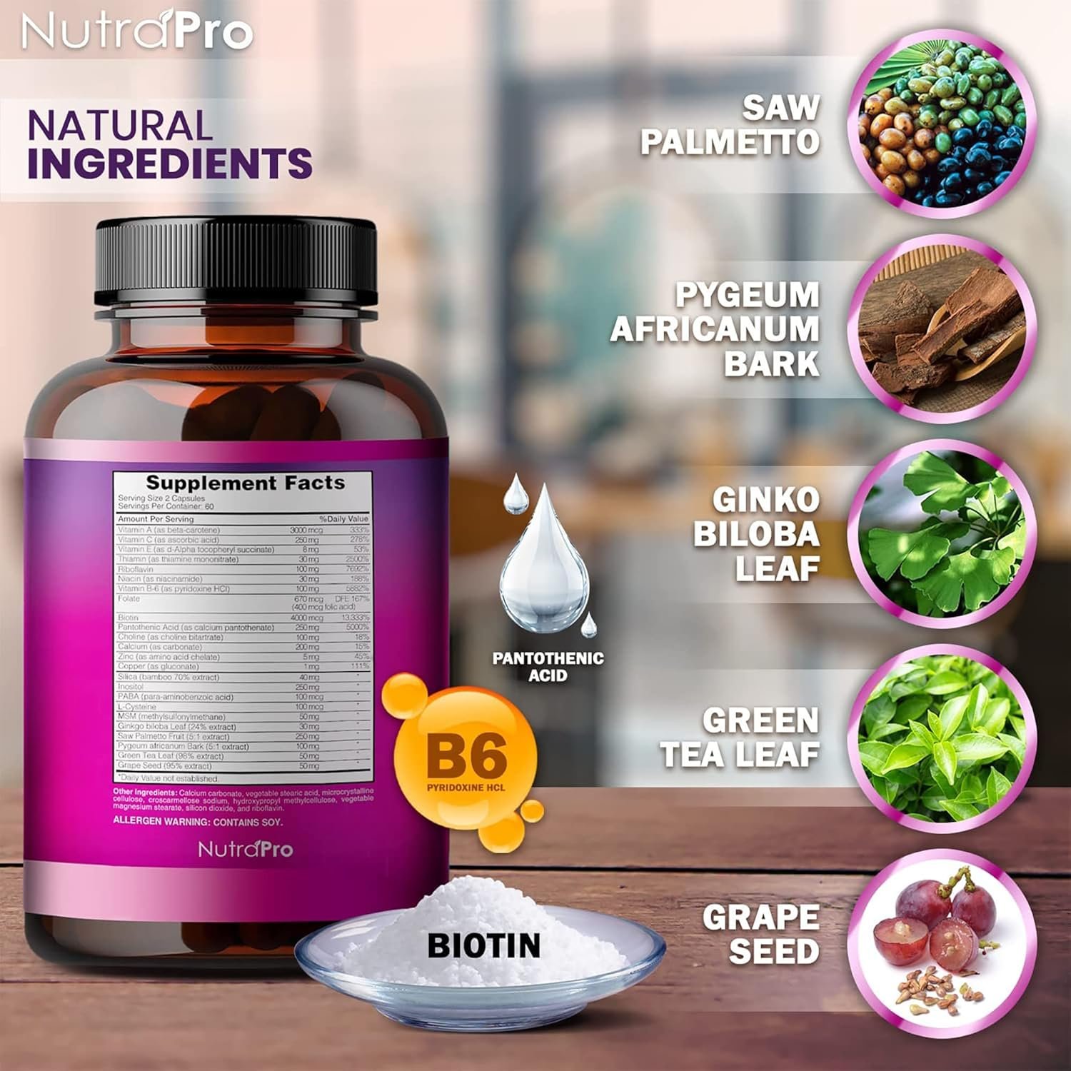 Hair Growth Vitamins for Women - Hair Vitamins for Thinning Hair for Women .Regrow Regrowth Hair Supplement with Dht Blocker,Biotin Saw Palmetto for Women.Volumize,Thicker,Longer Hair.