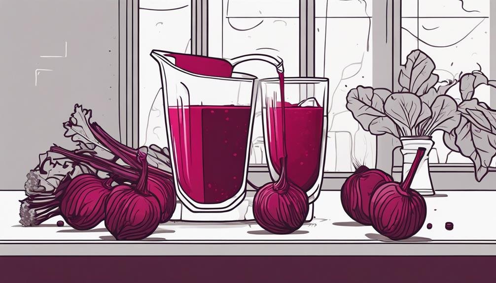 healthy red beet juice