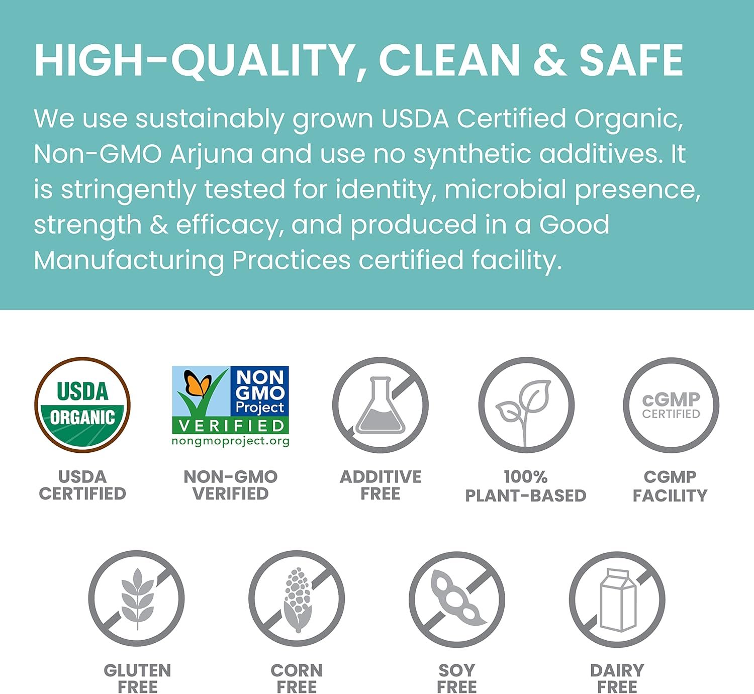 Himalaya Organic Arjuna Herbal Supplement, Cardiovascular Support, Blood Pressure Maintenance, Heart Health, USDA Certified Organic, Non-GMO, Vegan, 700 mg, 60 Plant-Based Caplets, 60 Day Supply