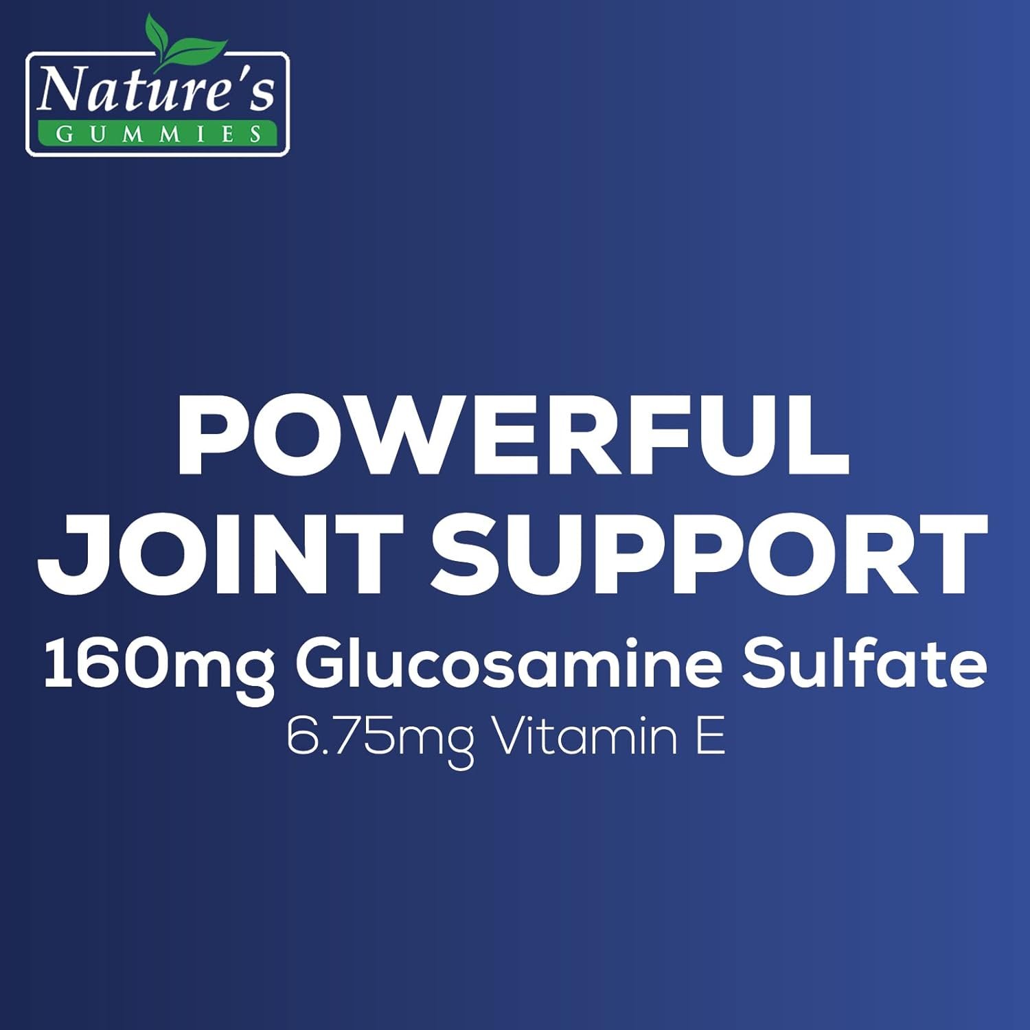 Joint Support Supplement - Extra Strength Glucosamine Gummy Supports Joints Health Flexibility for Back, Knees, Hands - Natural Vitamin E Immune Support - Best Gummies for Women Men - 120 Gummies