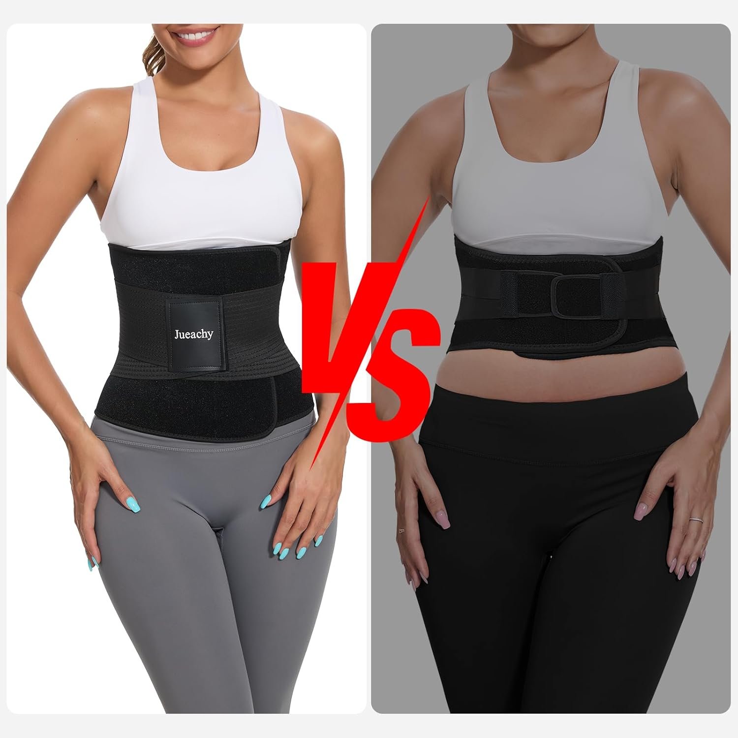 Jueachy Waist Trimmer for Women Workout: Sweat Waist Trainer for Womens - Easy Clean for Men Gym