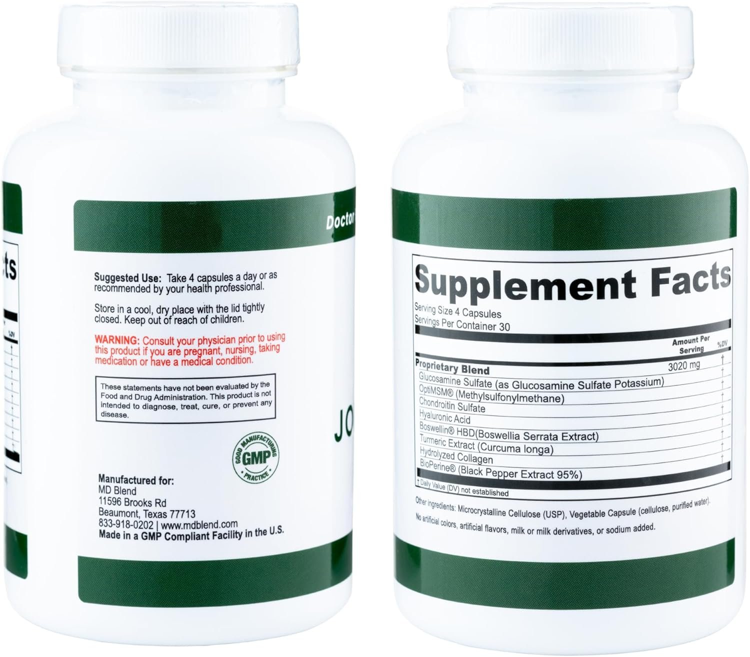 MD Blend Wellness Bundle: Joint Support Supplement Hyaluronic Acid Serum