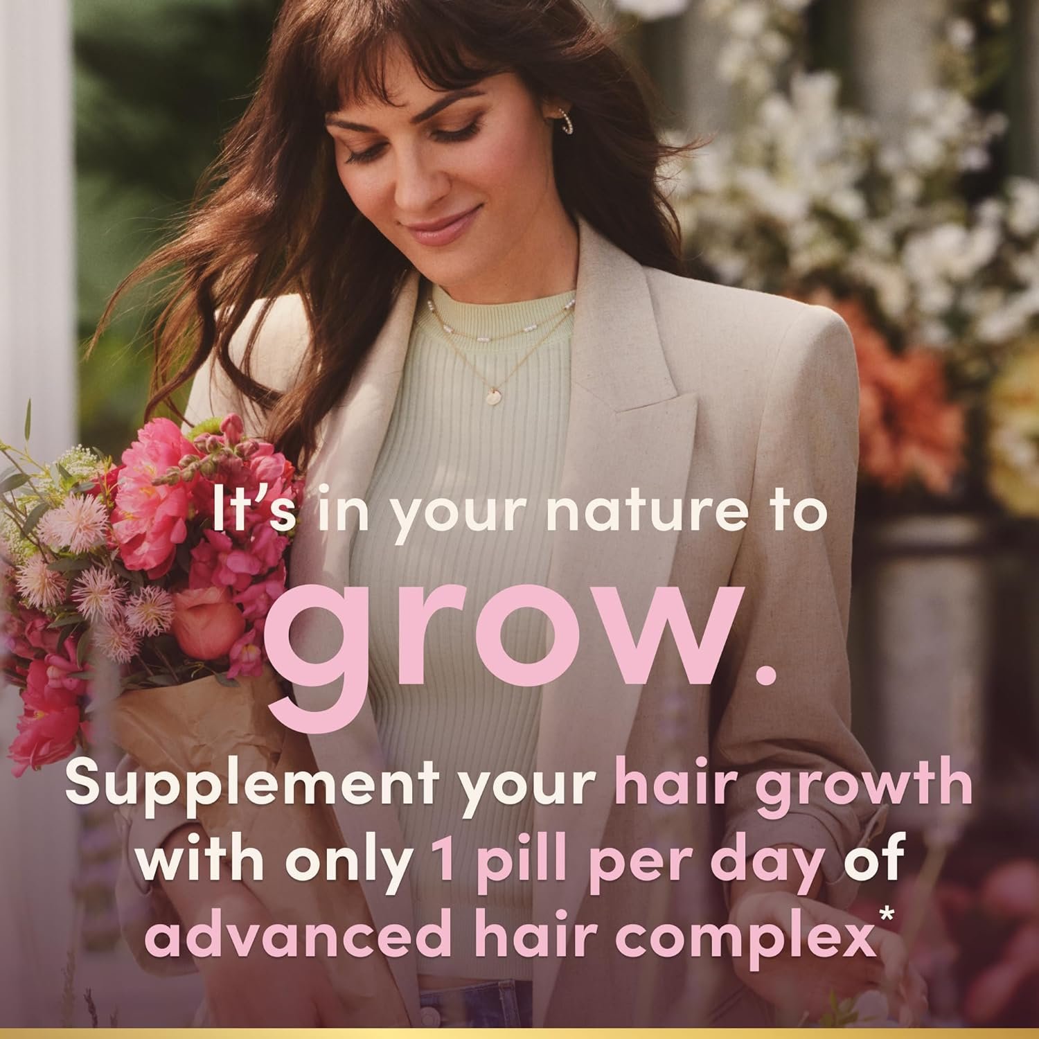 Natures Bounty Hair Growth Supplement, 1 Per Day, Clinically Shown to Support Thicker, Fuller Hair, with Biotin, Silicon Arginine, 30 Capsules