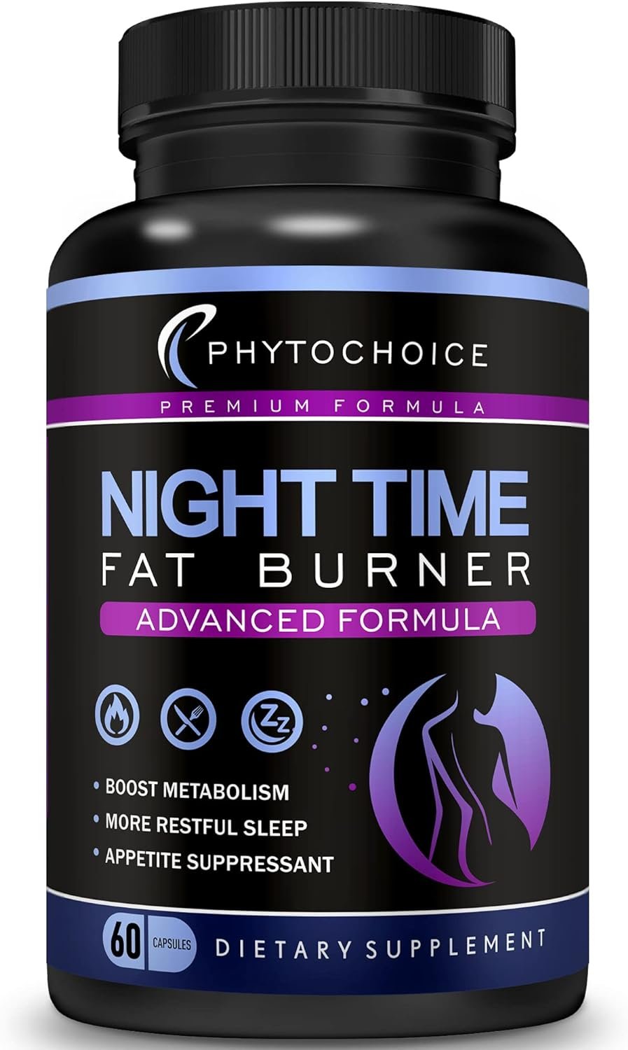 Night Time Weight Loss Pills for Women-Carb Blocker Appetite Suppressant with Melatonin-Fat Burner Diet Pills that Work Fast for Women-Nighttime Metabolism Booster-Overnight Fat Burning Pills-1 Pack