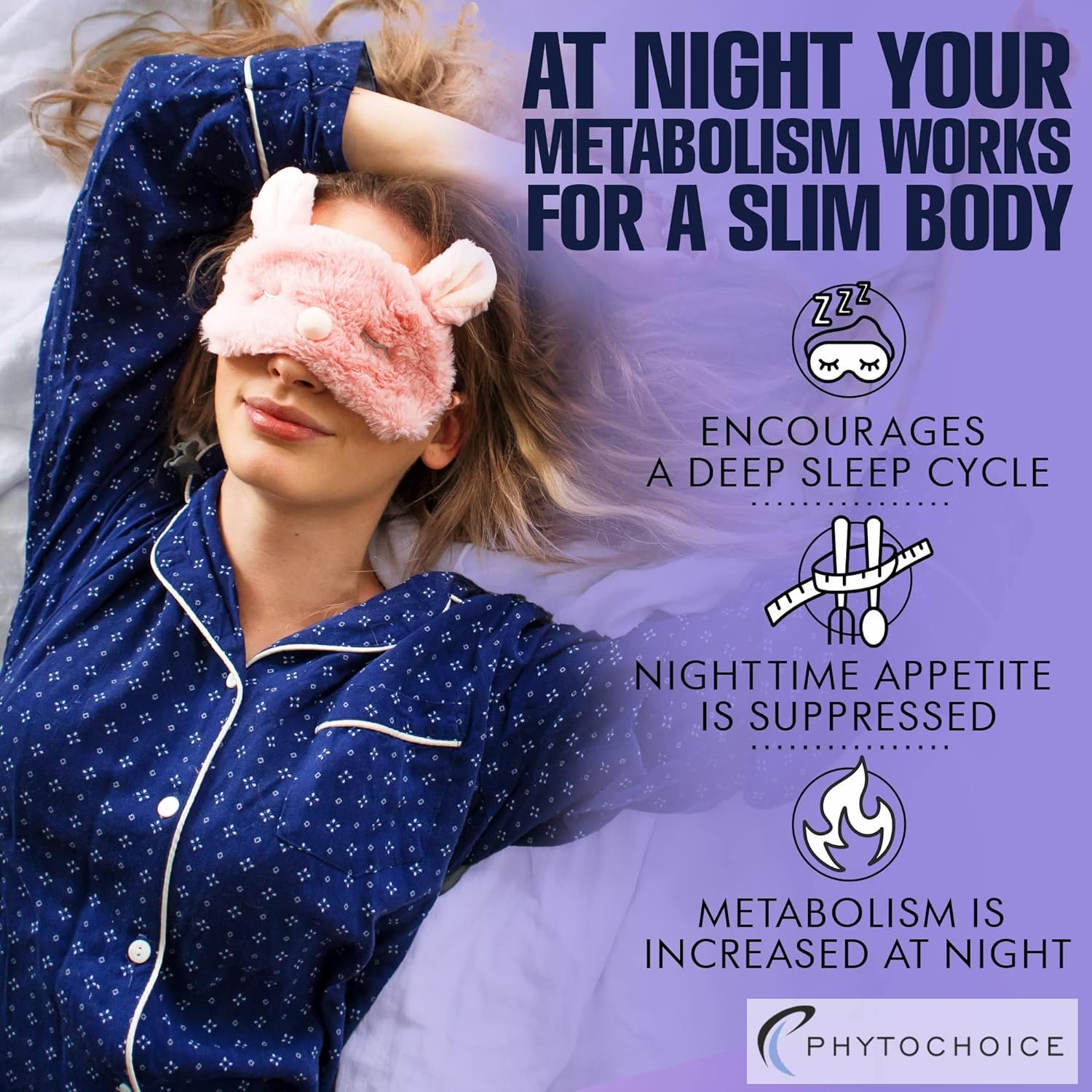 Night Time Weight Loss Pills for Women-Carb Blocker Appetite Suppressant with Melatonin-Fat Burner Diet Pills that Work Fast for Women-Nighttime Metabolism Booster-Overnight Fat Burning Pills-1 Pack