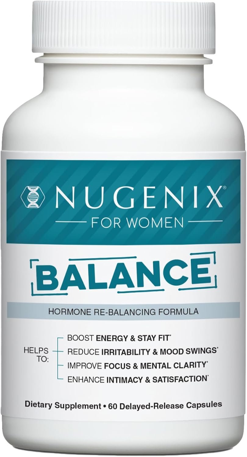 Nugenix for Women Balance - Hormone Balance for Women, Boost Energy, Improve Focus Mental Clarity, Restore Hormonal Harmony, 60 Count