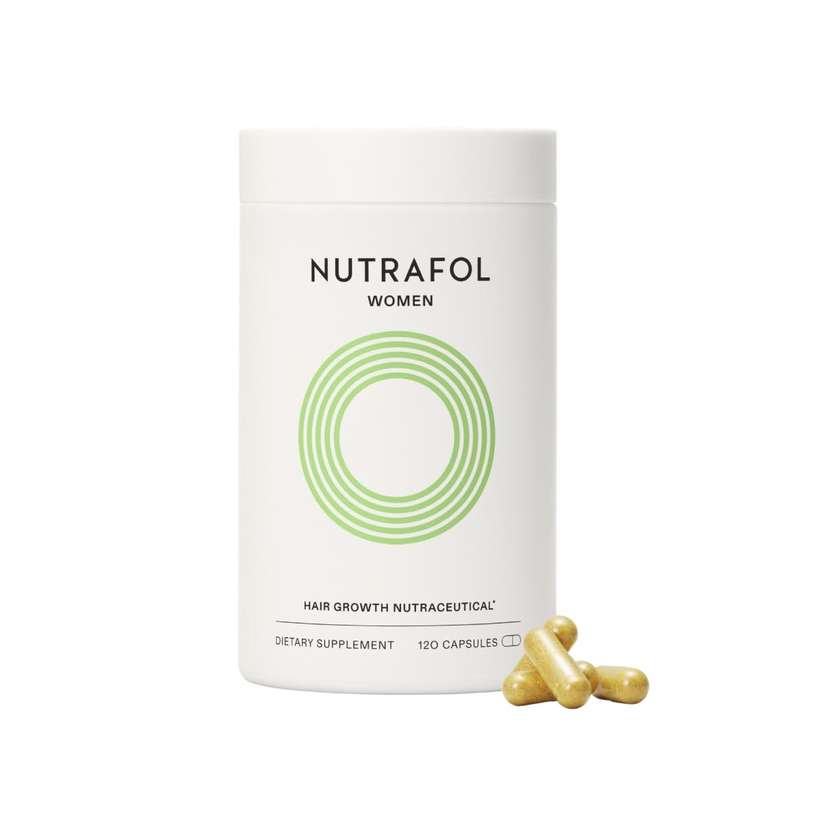 Nutrafol Womens Hair Growth Supplements, Ages 18-44, Clinically Proven for Visibly Thicker and Stronger Hair, Dermatologist Recommended - 1 Month Supply