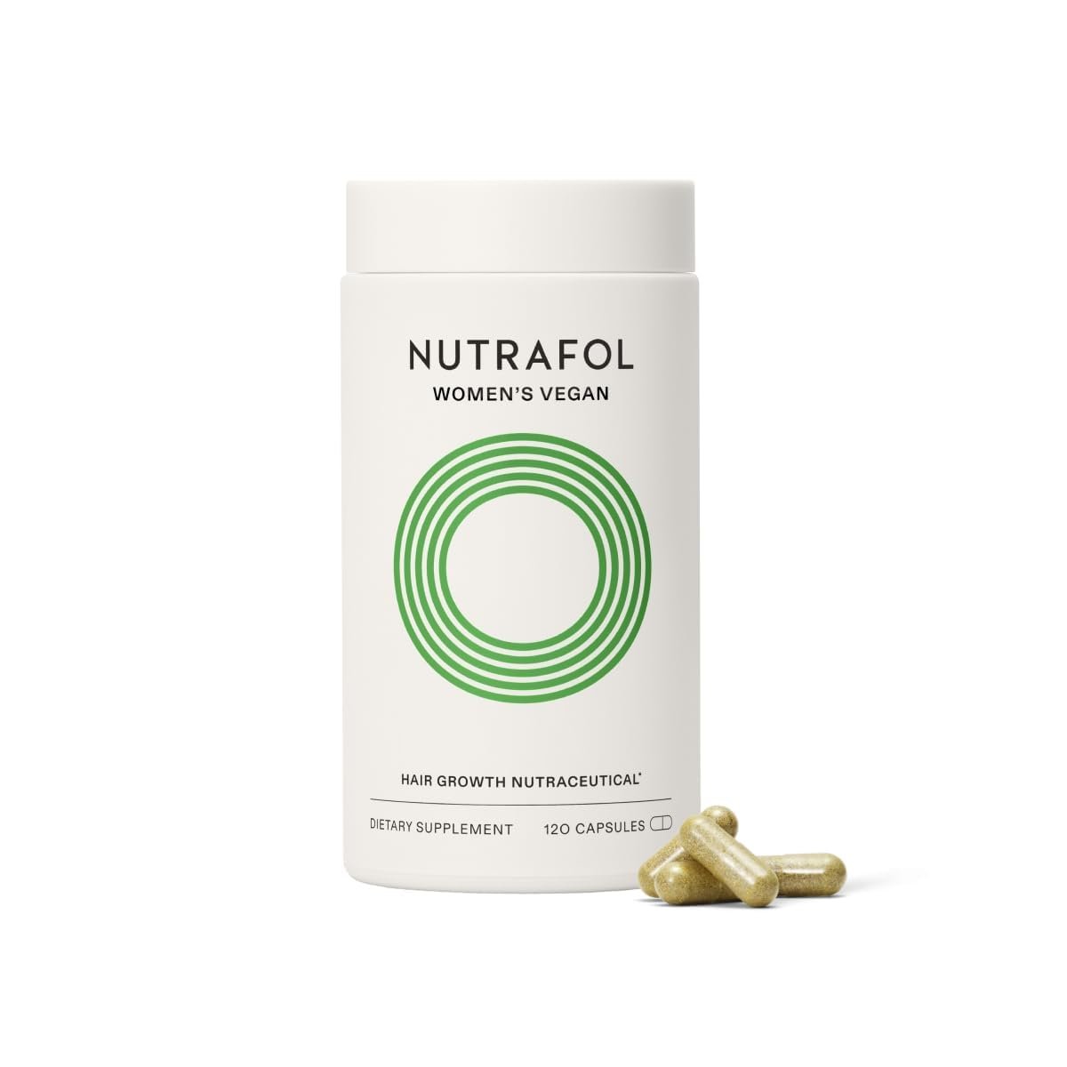 Nutrafol Womens Hair Growth Supplements, For Women 18-44 Years Old, Clinically Tested for Visibly Thicker, Stronger Hair, 100% Vegan Ingredients, Dermatologist Recommended - 1 Month Supply