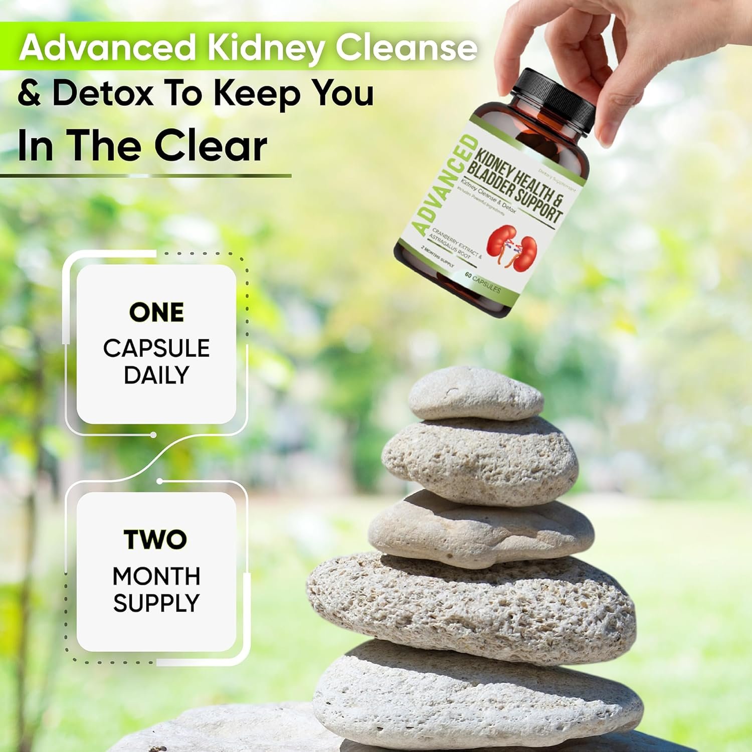 NutraPro Kidney Cleanse Detox Repair and Bladder Support- Kidney Support Supplement for Kidney Restore with Chanca Piedra,Cranberry, Juniper Berries for Detox and Bladder Health.60 Day Supply.