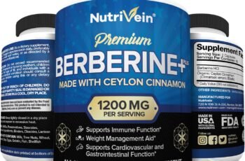 Nutrivein Premium Berberine HCL 1200mg Plus Organic Ceylon Cinnamon Review