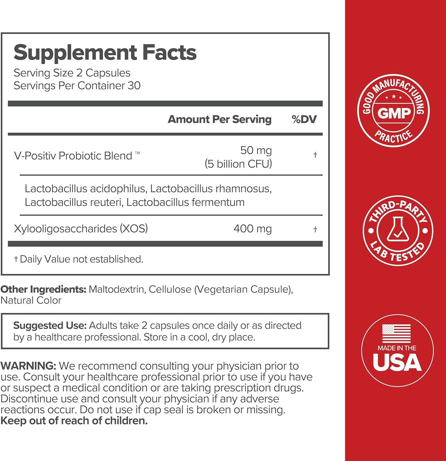 O Positiv URO Vaginal Probiotics for Women pH Balance with Prebiotics Lactobacillus Probiotic Blend - Vaginal Health Supplement - Promote Healthy Vaginal Odor Vaginal Flora, 60 Count (Pack of 1)