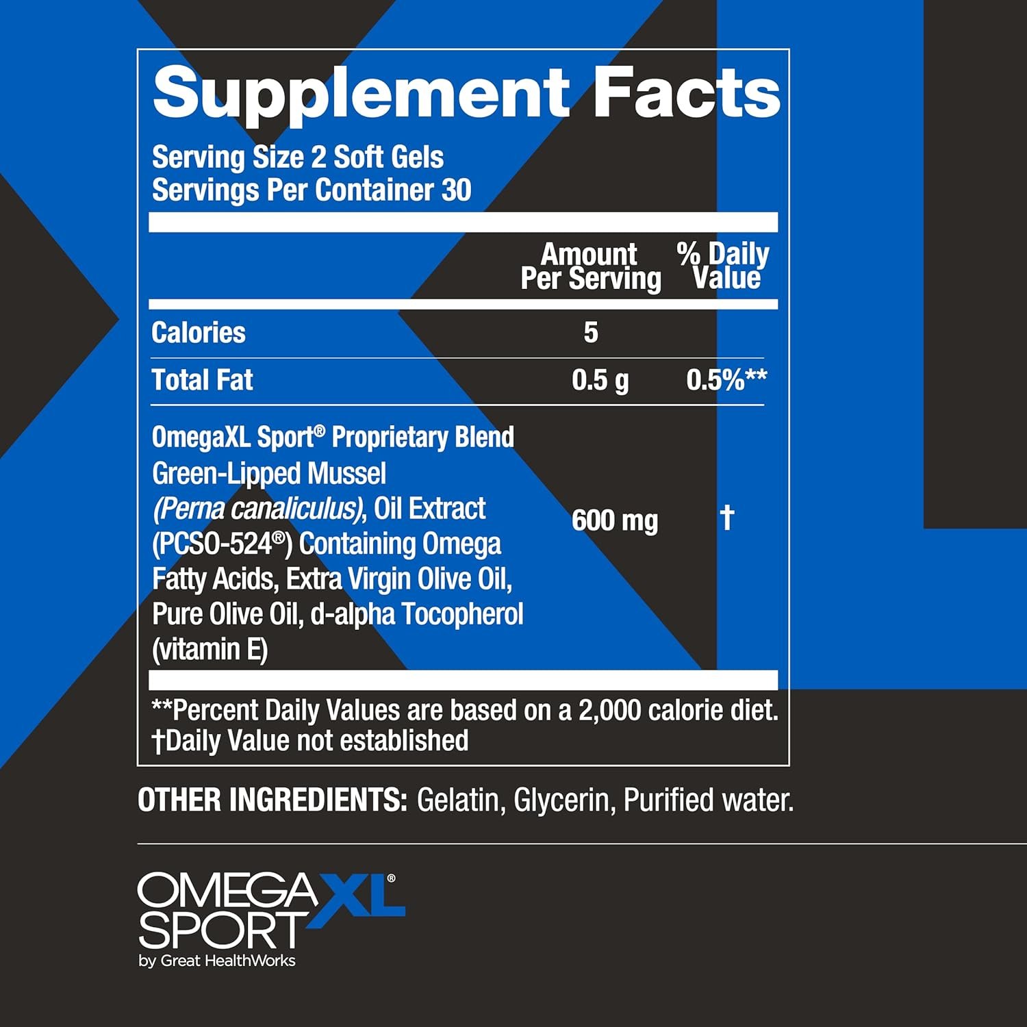 OmegaXL Joint Support Supplement, for Relief - Natural Muscle Support, Green Lipped Mussel Oil, Soft Gel Pills, Drug-Free, 60 Count