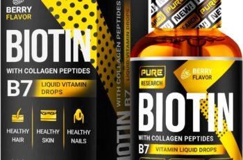PURE RESEARCH Liquid Biotin & Collagen Hair Growth Drops Review