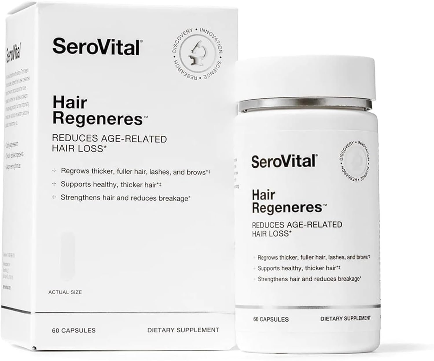 SeroVital Hair Regeneres - Formulated For Women Seeking Enhanced Hair Growth - Supports Noticeable Decrease in Age-Related Hair Loss and Shedding - (60 Count)