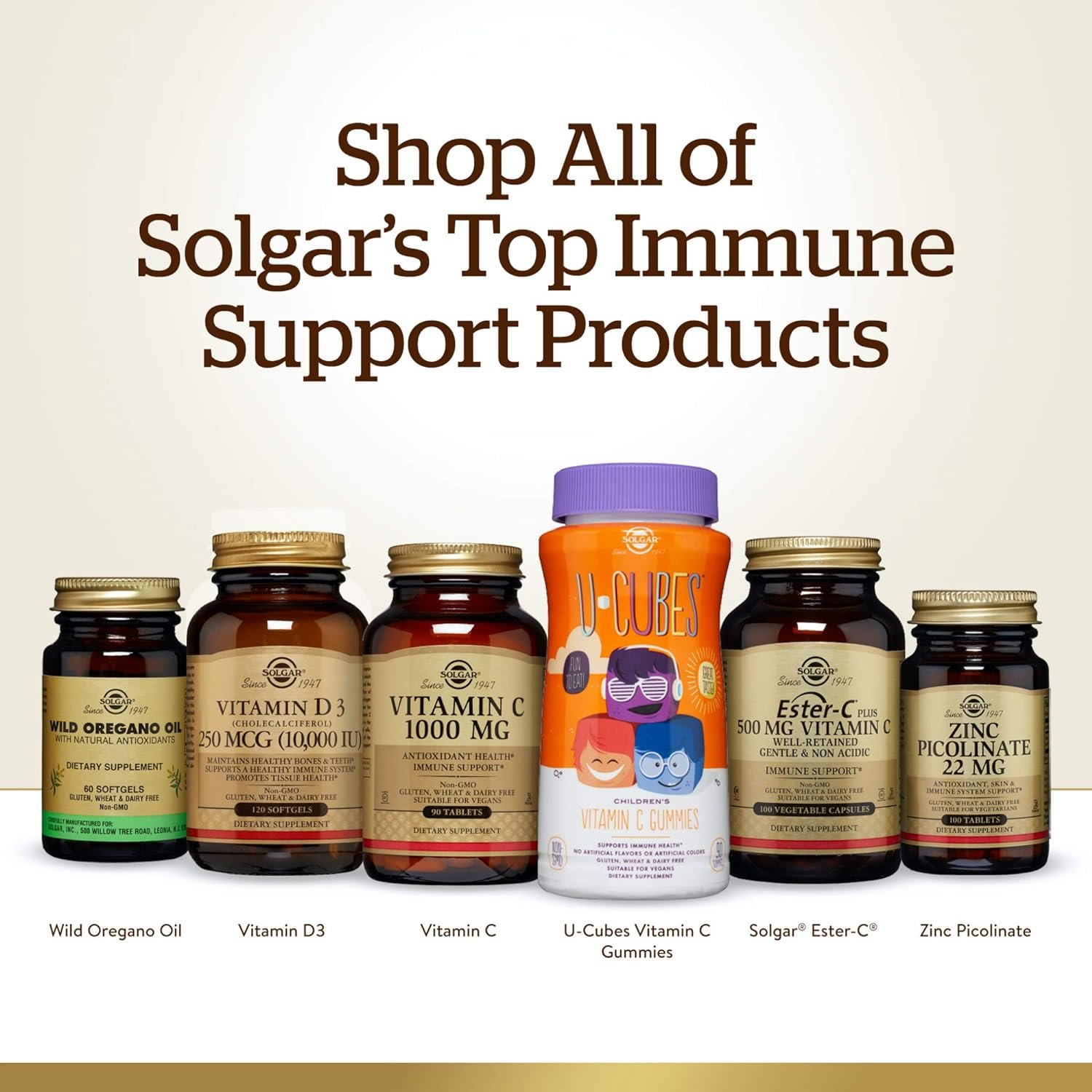 Solgar Ester-C Plus 500 mg Vitamin C (Ascorbate Complex), 250 Vegetable Capsules - Gentle Non Acidic - Antioxidant Immune Support - Non GMO, Vegan, Gluten Free, Kosher - 250 Servings