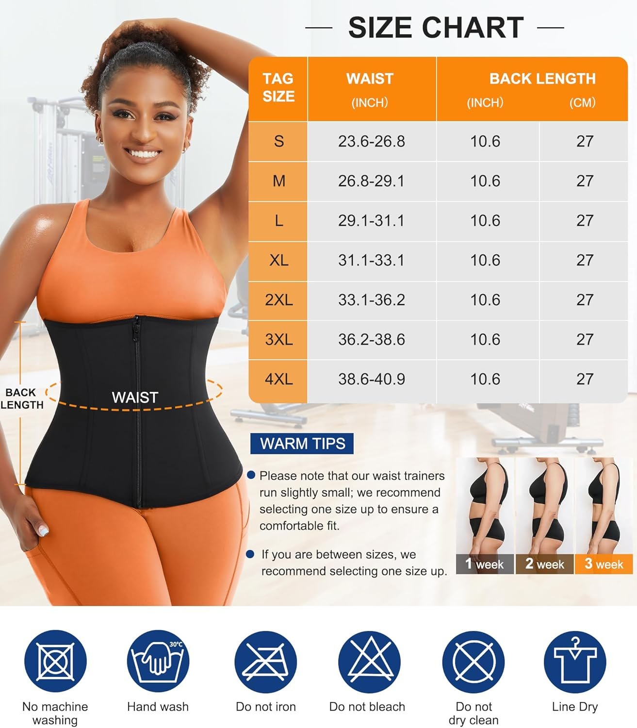 TrainingGirl Waist Trainer for Women Lower Belly Waist Trimmer Corset Tummy Wrap Workout Sweat Belt Band Sports Sauna Suit