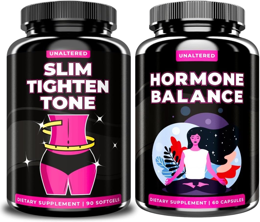 UNALTERED Slim Tighten Capsule, Tone Hormone Balance - Womens Weight Loss Wellness Bundle