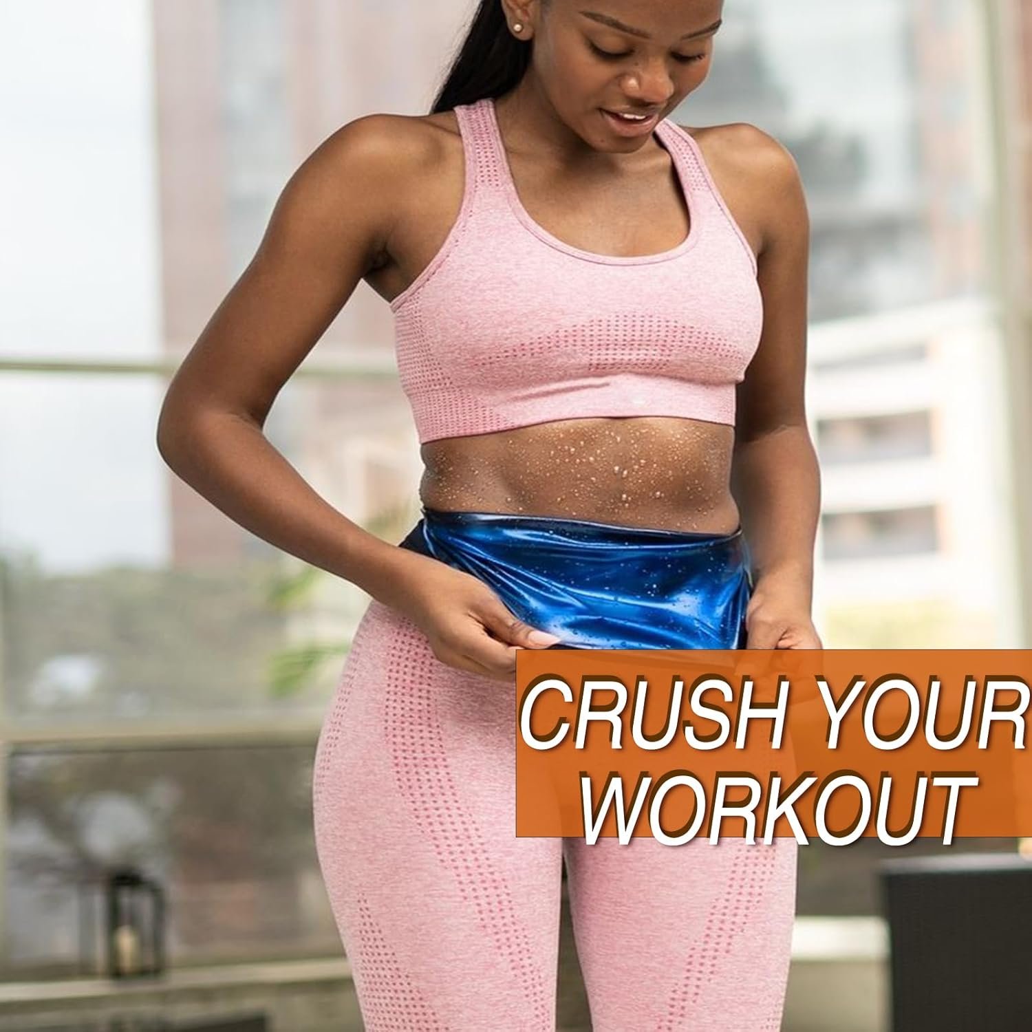 Waist Trainer Trimmer Sweat Belt Band for Women Lower Belly Fat Sauna Slimming Belt Suit Workout