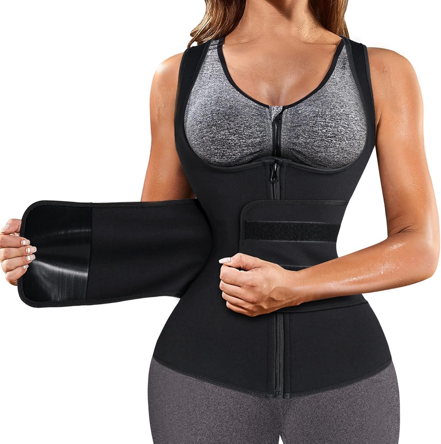 Womens Waist Trainer Neoprene Sauna Suit Body Shaper