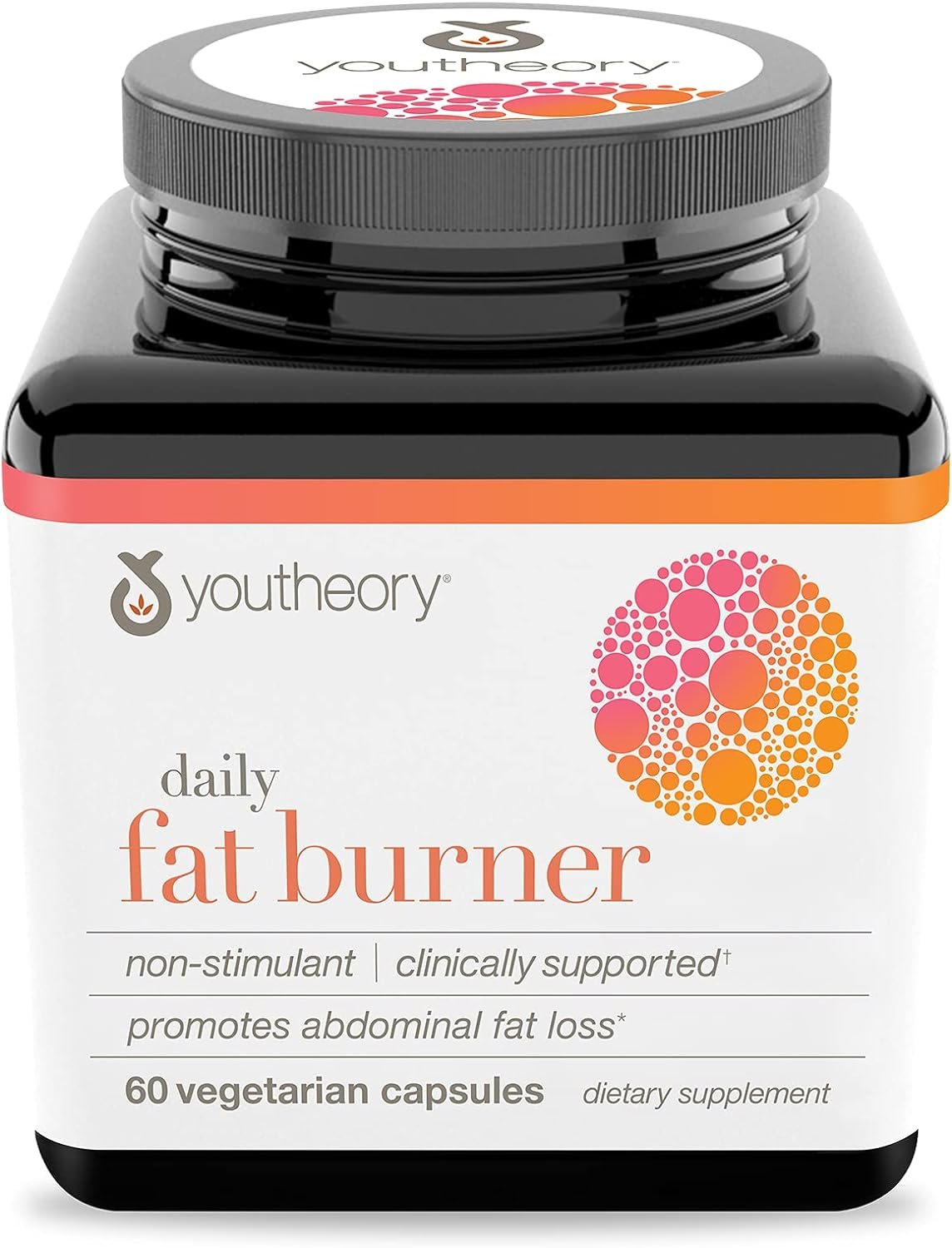 Youtheory Daily Fat Burner Vegetarian Capsules, Healthy Weight Management, 60 counts